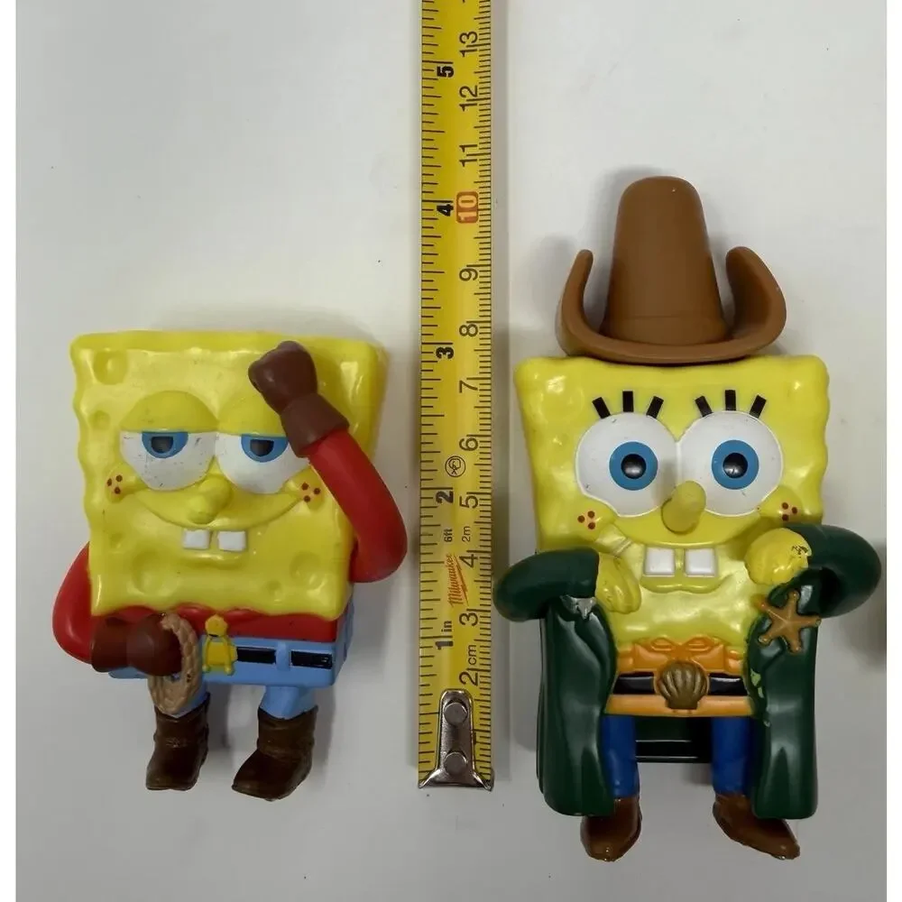 Lot of 3 SpongeBob SquarePants Burger King Viacom 2008 Lone Star Flipster Saddle